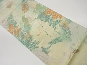 木々模様織出し袋帯